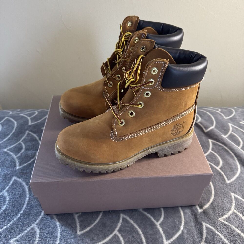Timberland Inch Boot Wheat Nubuck Premium Women's Sz 5.5M